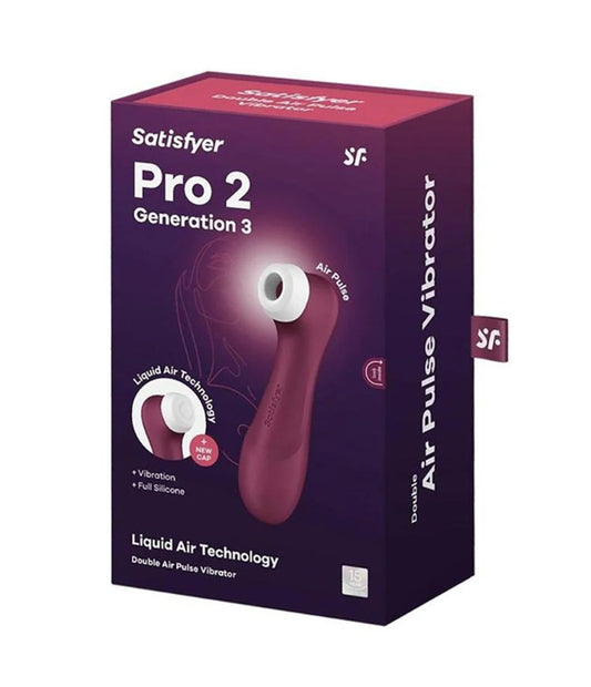 Satisfyer Pro 2 G3 Liquid Vibration Wine Red